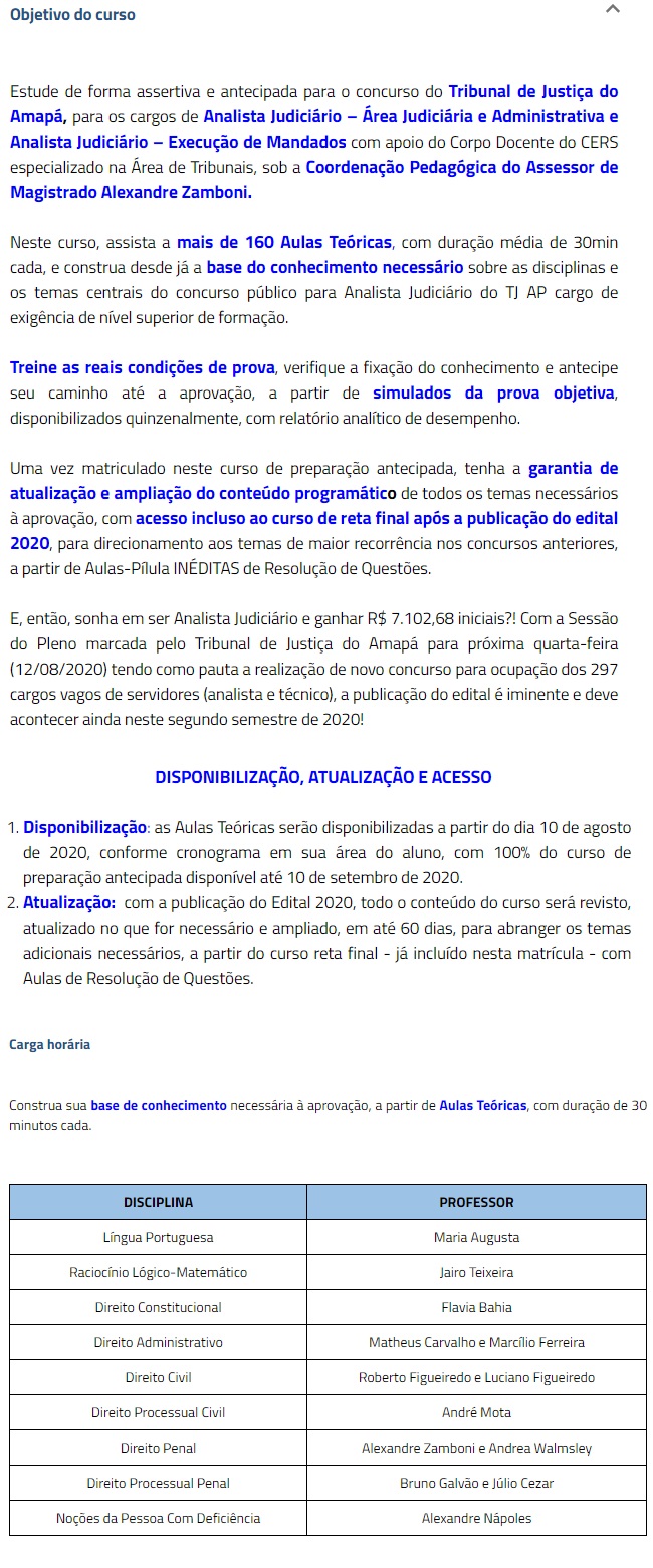 TJ AP - Analista Judiciário (CERS 2020.2) Preparação Antecipada - Tribunal de Justiça do Amapá 4
